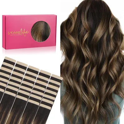 Produktbild von Tape-in Extensions aus Echthaar, 40 Stück, 35 cm