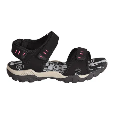 Immagine prodotto di PDQ Sandalo sportivo da donna / sandalo da trekking con chiusura a velcro DF437 (5 UK/38 EU) (Nero)