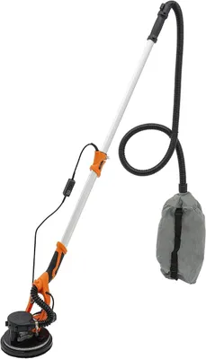 Produktbild von Elektrischer Decken- und Wandschleifer mit Staubabsaugung, Trockenbauschleifer mit variabler Geschwindigkeit, elektrischer staubfreier Trockenbauschleifer (Orange)