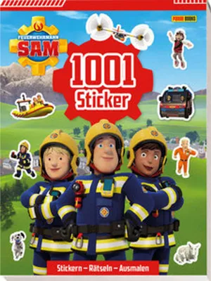Produktbild von Feuerwehrmann Sam: 1001 Sticker: Stickern - Rätseln - Ausmalen