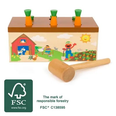 Immagine prodotto di Small Foot Design 10972 Gioco del martello di Sesame Street, 2 pezzi (1 set)