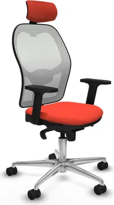 Produktbild von Bürostuhl mit Kopfstütze Piqueras y Crespo 2D086N2 Dunkelorange