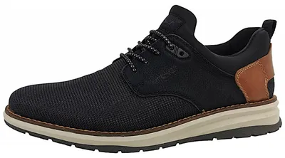 Image de Chaussons de ville Rieker pour hommes, couleur bleue, style décontracté