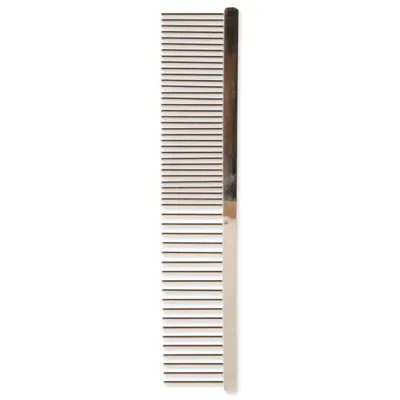 Produktbild von Trixie 2395 Metallkamm, mittlere/grobe Zinken, 16 cm, silber