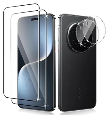 Produktbild von 2X Schutzglas für Honor Magic 7 Pro Panzerfolie Display Kamera Hartglas Full 3D