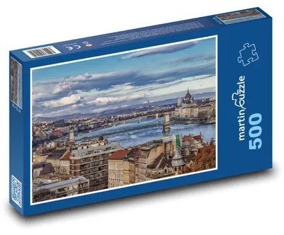 Obrázok produktu pre Puzzle 500 Panoráma Budapešti s Dunajom - martinpuzzle