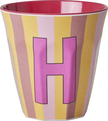 Produktbild von Melamin Becher Buchstabe Mädchen - H