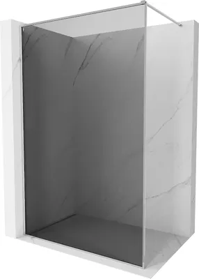 Zdjęcie produktu dla Mexen Kioto-F ścianka prysznicowa Walk-in z ramką 100 x 202 cm, grafit 8 mm, chrom - 800-100-104-01-40