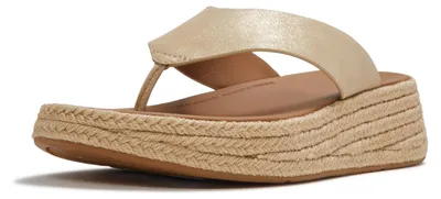 Produktbild von FITFLOP FitFlop F-Mode Espadrille Shimmersuede Toe-Post Sandals 36