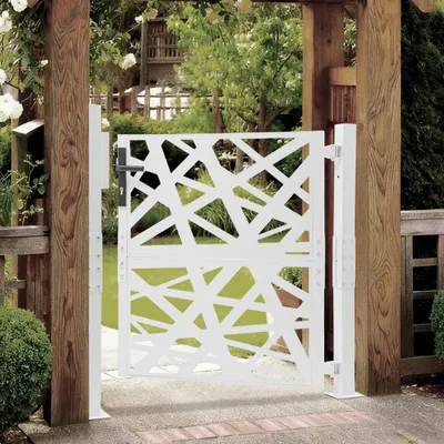 Produktbild von Gartentor 105x100 cm Gartentür Garteneingangstor Garten Metalltor für Lagerhäuser, Gärten, Innenhöfe
