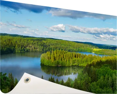 Produktbild von Gartenposter - 60x40 cm - Ansicht der Seen Fotodruck  - Modernes Wandbilder - Natur