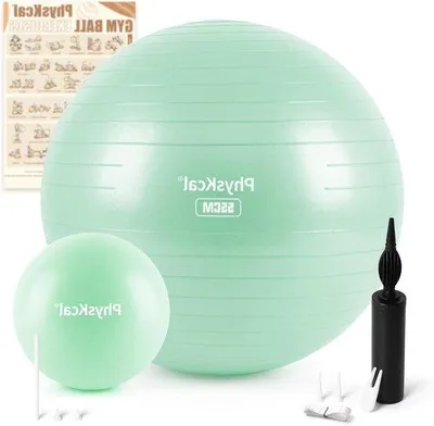 Produktbild von 55 cm Licht-Türkis Anti-Burst Gymnastikball & Pilatesball