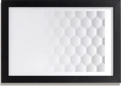 Produktbild von Bild 30x20 MDF-Rahmen, Wandkunst Hexagone Hintergrund