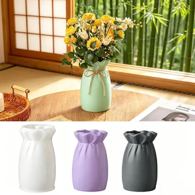 Produktbild von Silikonform Vase Gießform Epoxidharz Gips Beton 2er Set