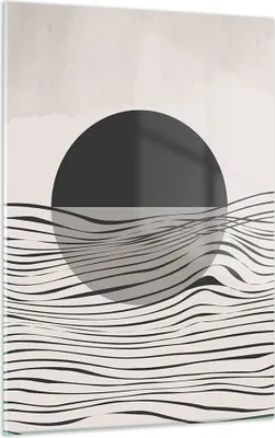 Produktbild von Bilder auf glas - Einteilig - Figuren Formen Geometrie - 50x70cm - Glasbilder - Wandbilder - Bilder - zum Aufhängen bereit - Wanddekoration aus Glas - Glas Bilder - Wandbild auf Glas - GPA50x70-4964