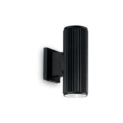 Immagine prodotto di Applique Moderna Base Alluminio Nero 2 Luci 5W 4000K Luce Naturale