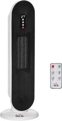 Produktbild von Heizgerät Heizlüfter 2000W Elektroheizer Keramik Heizturm Mit Fernbedienung 24-Stunden-Timer Oszillation Heizer Heizung 21 X 21 X 63,5 Cm