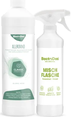 Produktbild von BactoDes® Clean Allround - Classic 1 Liter Flasche inkl. 1 Misch- und Sprühflasche