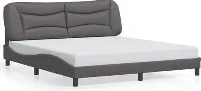 Obrázok produktu pre vidaXL Rám postele bez matraca "Hvar" sivý 180x200 cm Imitácia kože