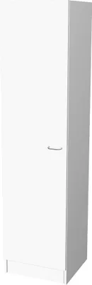 Produktbild von Flex Well - - BxTxH 50 x 50 x 200 cm weiß antifingerprint zerlegt Anschlag reversibel 00005341
