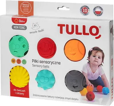Immagine prodotto di TULLO Palline sensoriali smiley 6 pz. 462