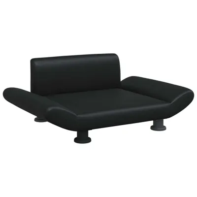 Produktbild von vidaXL Hundebett Schwarz 70x45x28 cm Kunstleder