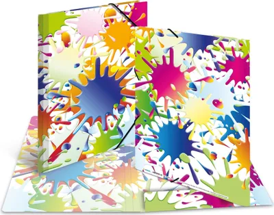 Immagine prodotto di Cartella di cartone A4 con bolle colorate confezione da 3
