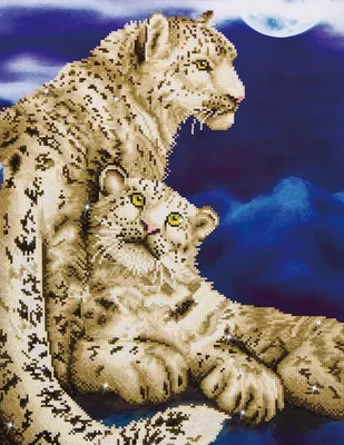 Produktbild von Snow Leopards Diamond Dotz®: 52x77 cm