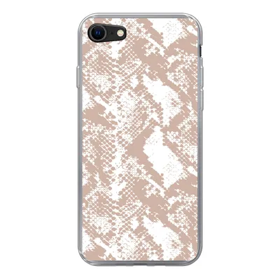 Produktbild von MuchoWow® Handyhülle Schutzhülle Hülle für iPhone SE 2020 Schlangendruck - Formen - Pastell Silikon Softcase Handy Hülle - Kartenbesitzer