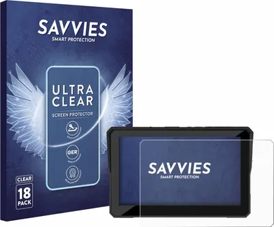 Produktbild von 18x Für Carpuride W502 Pro 5" Schutzfolie Savvies Displayschutz Display Schutz Folie Klar Transparent