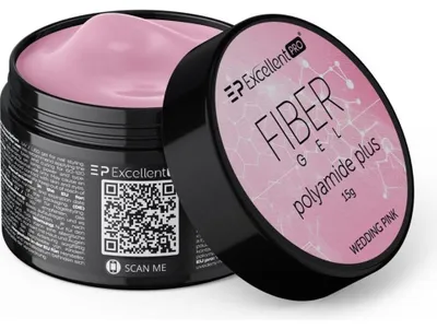 Produktbild von Excellent PRO Excellent Pro | Aufbaugel - Verschönernde Grundierung Für Hybridlacke - Fiber Gel Polyamide Plus  - Wedding Pink  - Selbstglättend