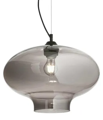 Produktbild von Vintage-Decò Bistro' Hängeleuchte Rauchmetall 1 Leuchte E27 D40