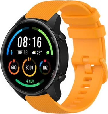 Produktbild von Strap-it Xiaomi Mi Watch Luxus-Silikonarmband (Orange)