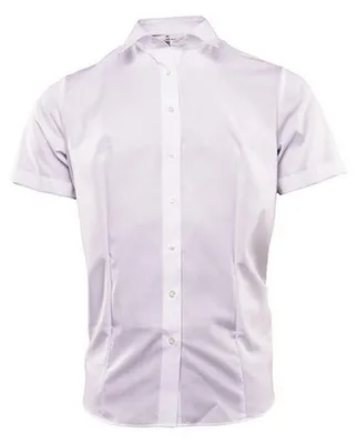 Produktbild von Marvelis - Bluse für Damen, Popelin, Komfortabel, kurzärmlig LT6222 (50,8 cm) (Weiß)
