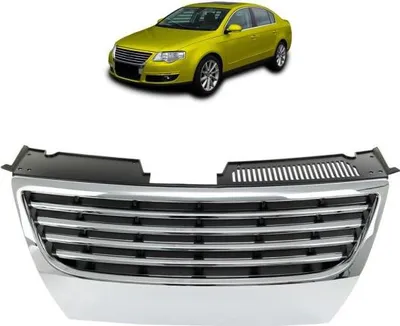 Produktbild von Kühlergrill Grill schwarz chrom passend für VW Passat 3C 04.05-für Modelle ohne PDC