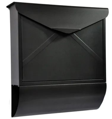Image de Boîte aux lettres noire mate, design, pour l'extérieur
