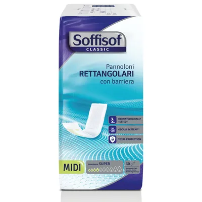 Obrázok produktu pre 30x Soffisof Classic rektálne vložky s bariérou – inkontinencia