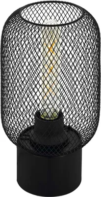 Image de Eglo 43096 WRINGTON E27 Lampe de table Ø150mm Noir
