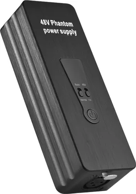 Produktbild von zasilacz fantomowy do mikrofonu, zasilacz fantomowy, zasilanie fantomowe 48V, 12V, przedwzmacniacz mikrofonowy, zasilacz fantomowy 48V, przełącznik 12V, przenośne zasilanie fantomowe, przedwzmacniacz mikrofonowy