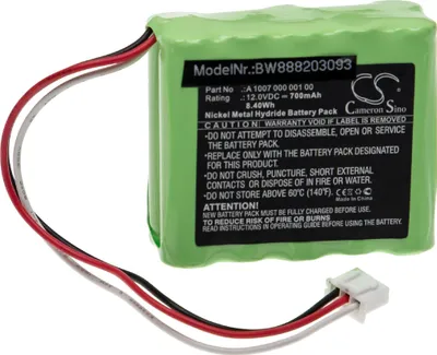 Produktbild von vhbw Akku Ersatz für Dentsply A 1007 000 001 00 für Medizintechnik (700 mAh, 12 V, NiMH)