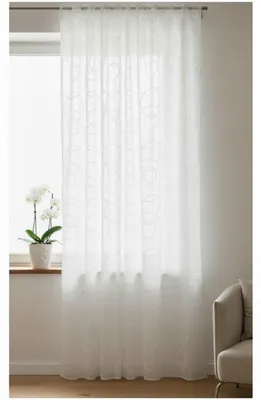 Produktbild von Fertigschal verdeckte Schlaufen "Circle" - Größe (HxB) 245x135cm beige
