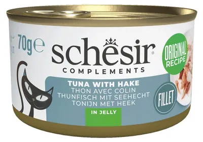 Obrázok produktu pre SCHESIR Complements Tuna s treskou v želé - mokrá strava pre mačky - 70 g