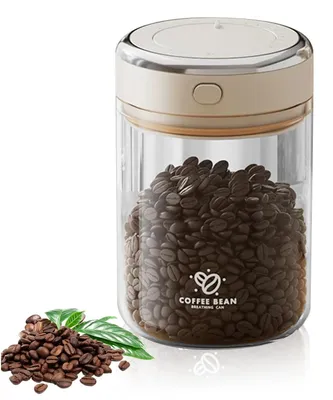 Vorratsdose für Kaffee, 1100 ml, luftdicht mit Vakuumdeckel