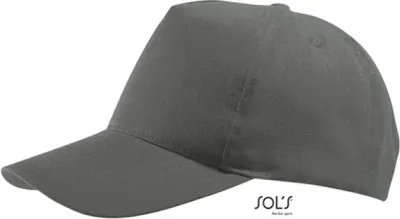 Produktbild von SOLs 88119 | Five Panel Cap Buzz - Farbe: Dark Grey (Solid) - Größe: One Size