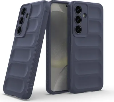 Produktbild von Handy Hülle für Samsung Galaxy S25 Grip Case Cover Schutzhülle Softgrip Farbe: Dunkelblau