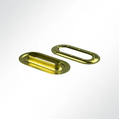 Produktbild von Lysel® Ovalöse 40x10 mm messing Ösen für LKW-Plane PKW Plane Öse Ovalöse Planenösen (100 Stück)