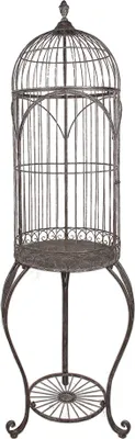 Obrázek produktu pro Clayre & Eef Klec pro ptáky Ø 52x187 cm Hnědý kov