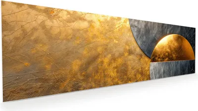 Produktbild von Glasbild 120x40cm in XXL für Wohnzimmer, Schlafzimmer Motiv Abstrakte Kreise