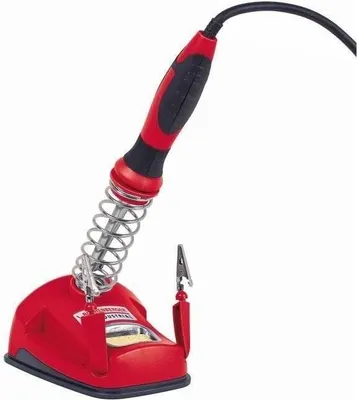 Immagine prodotto di Saldatore, ROTHENBERGER 30W, punta fine, per elettronica, con terza mano, rosso