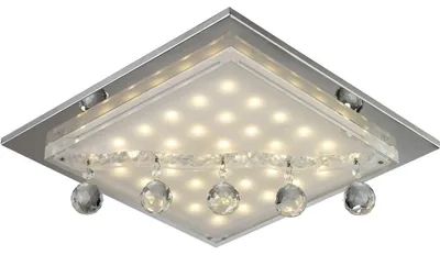 Produktbild von LED Deckenleuchte mit eleganten Kristallen